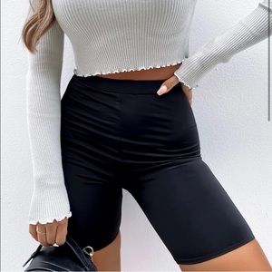 Biker shorts | white Fox boutique